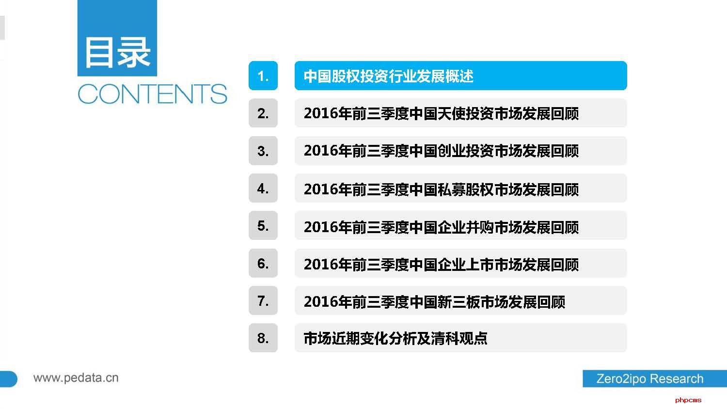 2016年前三季度中国股权投资市场回顾与展望